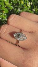 Load and play video in Gallery viewer, Marquise Art Deco Diamond &amp; Platinum Ring
