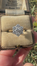 Load and play video in Gallery viewer, Diamond Flower Cluster Ring
