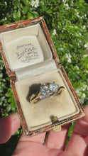 Load and play video in Gallery viewer, Vintage Two-Stone Diamond Ring in 18ct Gold

