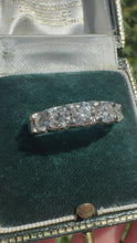 Load and play video in Gallery viewer, 1.52ct Diamond Five Stone Platinum Ring
