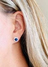Load image into Gallery viewer, Sapphire &amp; Diamond Earrings
