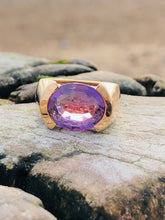 Load image into Gallery viewer, Contemporary French Amethyst and Diamond Ring
