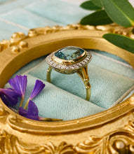 Load image into Gallery viewer, Opulent Aquamarine &amp; Diamond Ring
